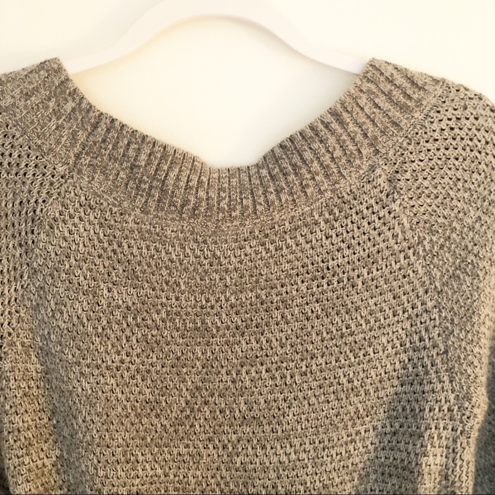 Roxy Quicksilver Gray Knit Sweater Dress - Size XL - Picture 7 of 8